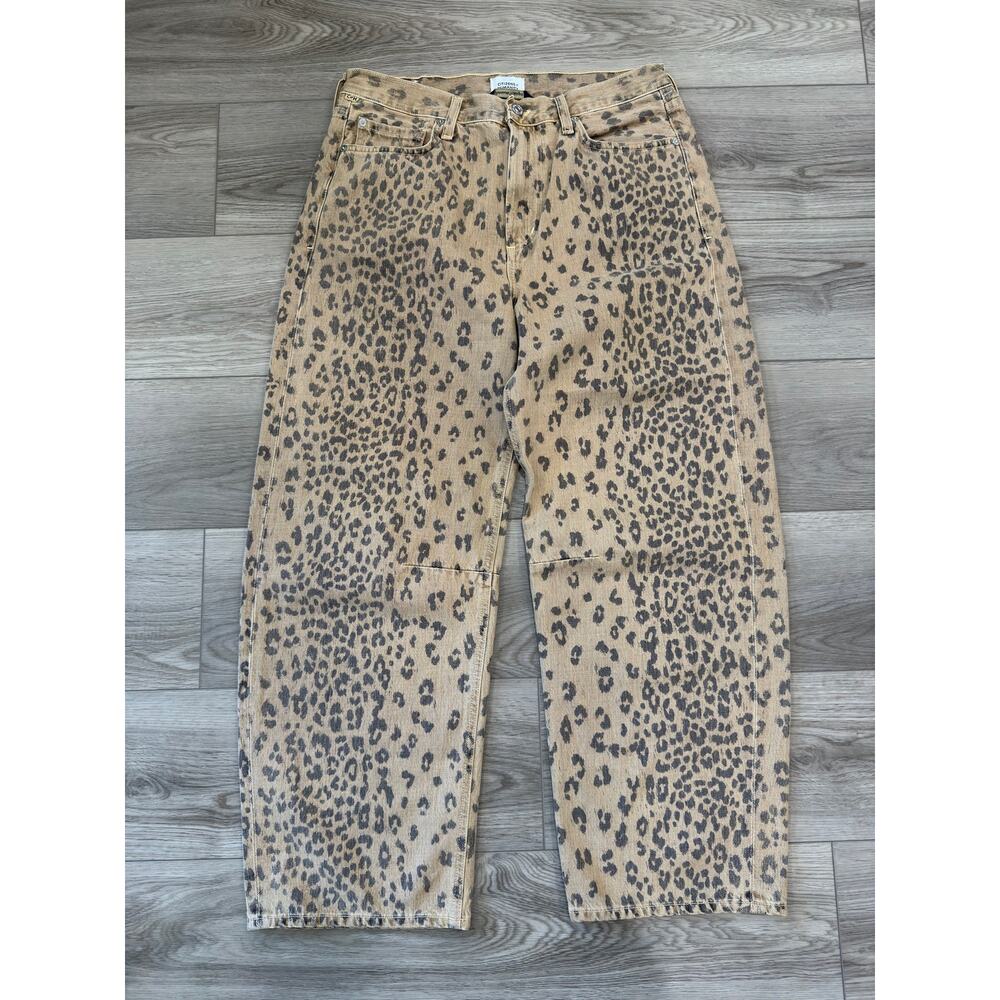 Citizens of Humanity Miro Natural Cheetah Barrel Leg Casual Cotton Jeans NWOT 29 - Picture 2 of 11